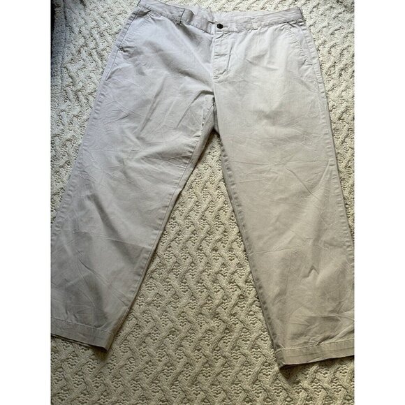 SPRING/SUMMER Brooks Brothers 346 Cream White Men Solid Chino Pants 40x28.5 - Picture 12 of 13